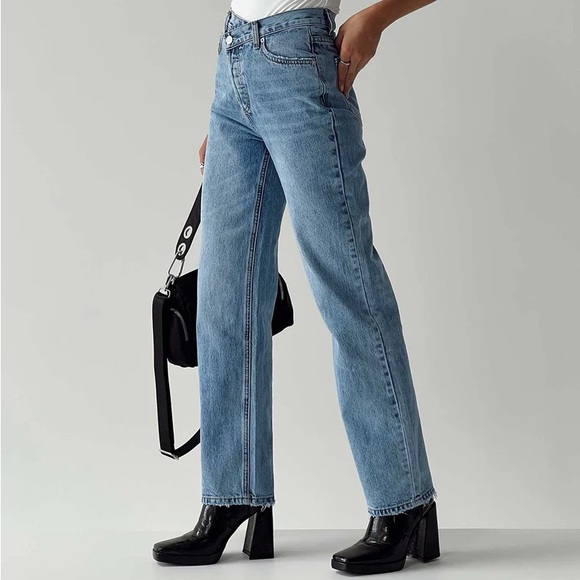 Princess Polly Holly Asymmetric Straight Leg Jean - Picture 7 of 11